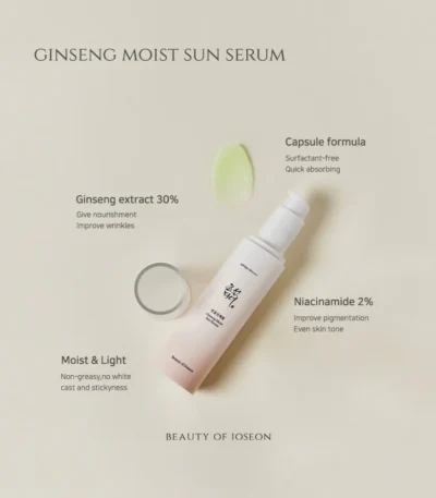 Ginseng Moist Sun Serum SPF50+